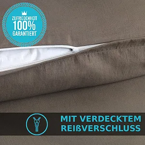 Комплект постільної білизни MALIKA 4 предмети 135 x 200 см + 80 x 80 см мікрофібра Однотонний synthetic.ua - Фото 1