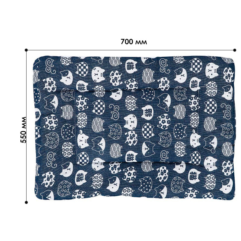 Ліжак для кішок та собак Taotaopets 563301 Cats L Синій (11032-62457), фото №4