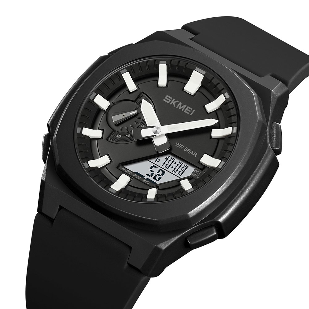 Годинник Skmei 2091BKWTWT Black-White White, фото №2
