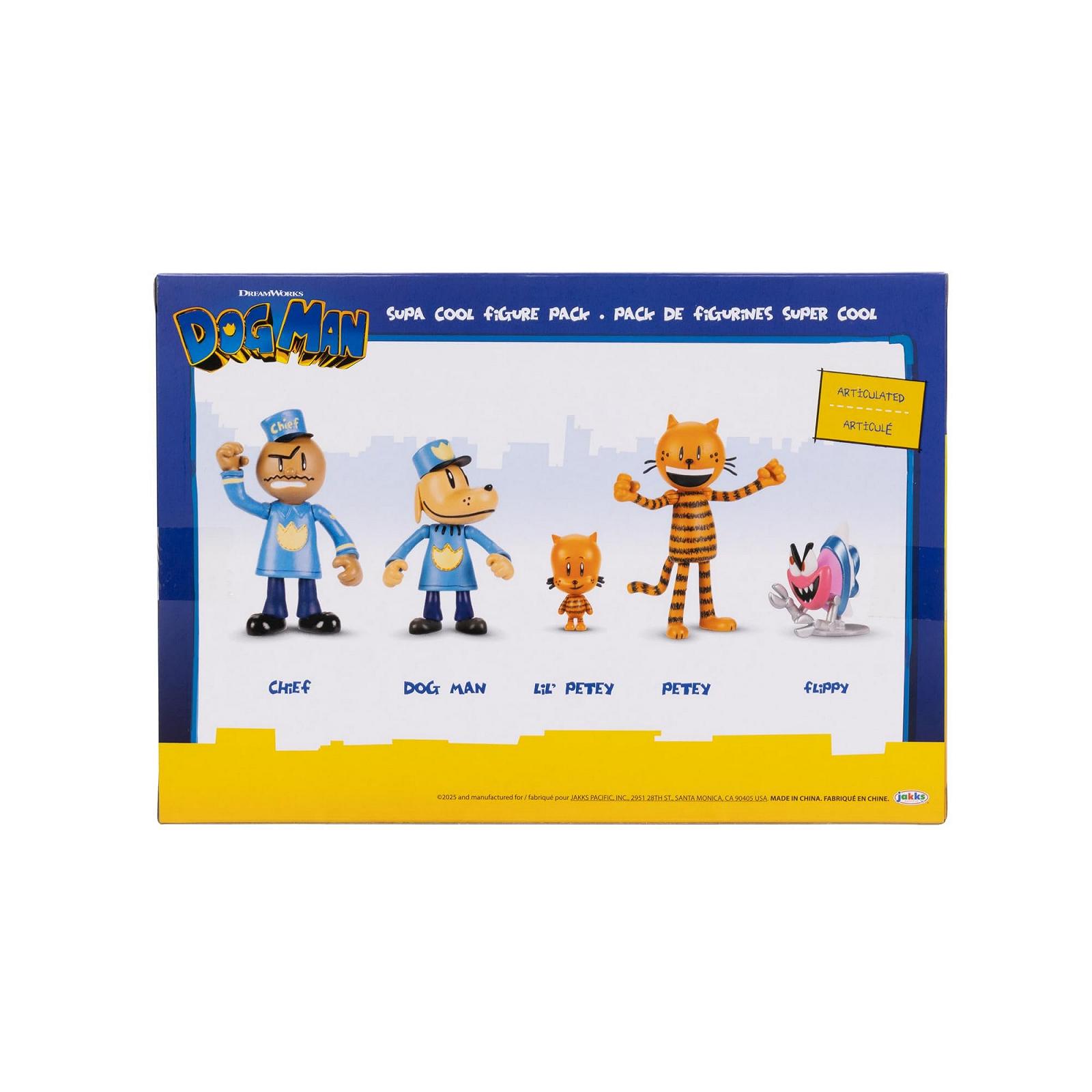 Фігурки Jakks Pacific Dog Man Ліл Піті, Піті, Шеф і Фліппі, 6,35 см, фото №7