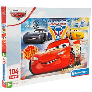 Пазл Clementoni Cars 104 детали 6-8 лет 25047 - Фото 1