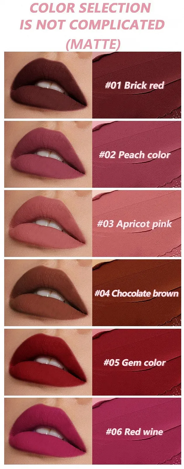 Блиск для губ Y-HaLi матовий стійкий перламутровий макіяж, фото №1