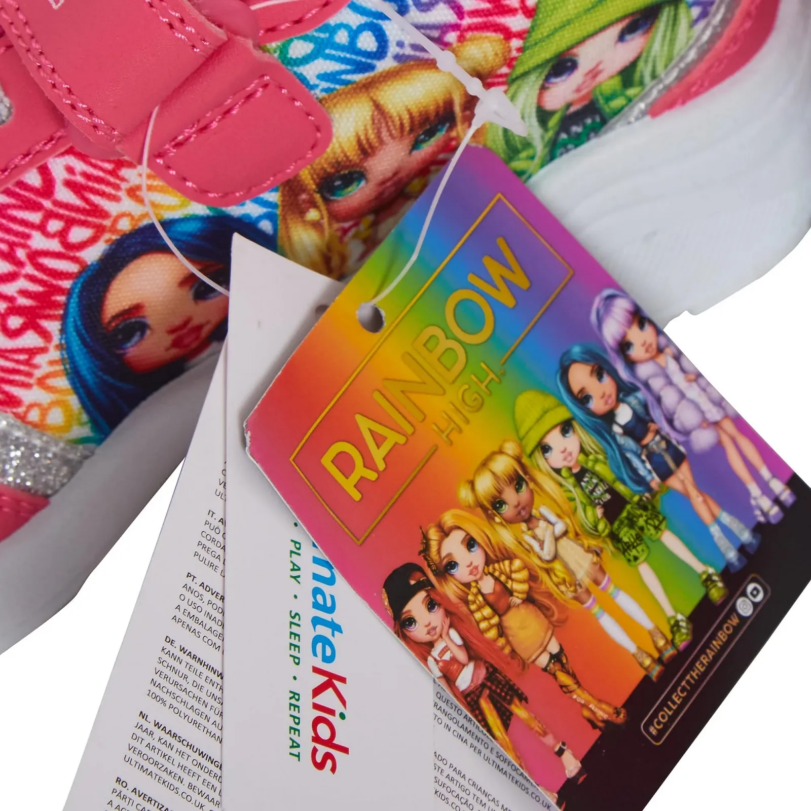 Кроссовки Rainbow High для девочек Детские модные кукольные спортивные туфли на липучках, фото №6