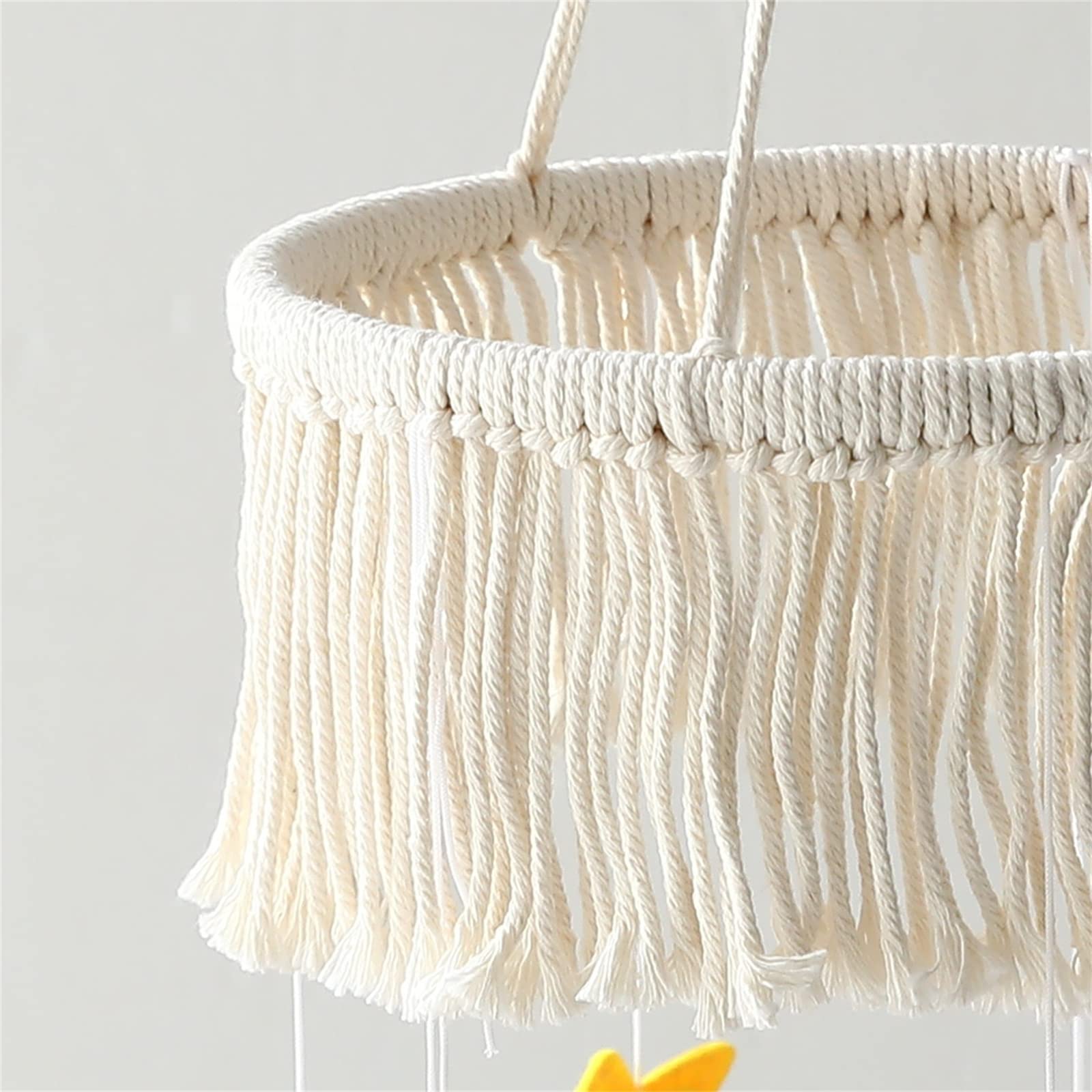 Карусель на ліжечко Вітерці GLITZFAS Rainbow Baby Bed Mobile Baby Wooden Macrame Сині, фото №7