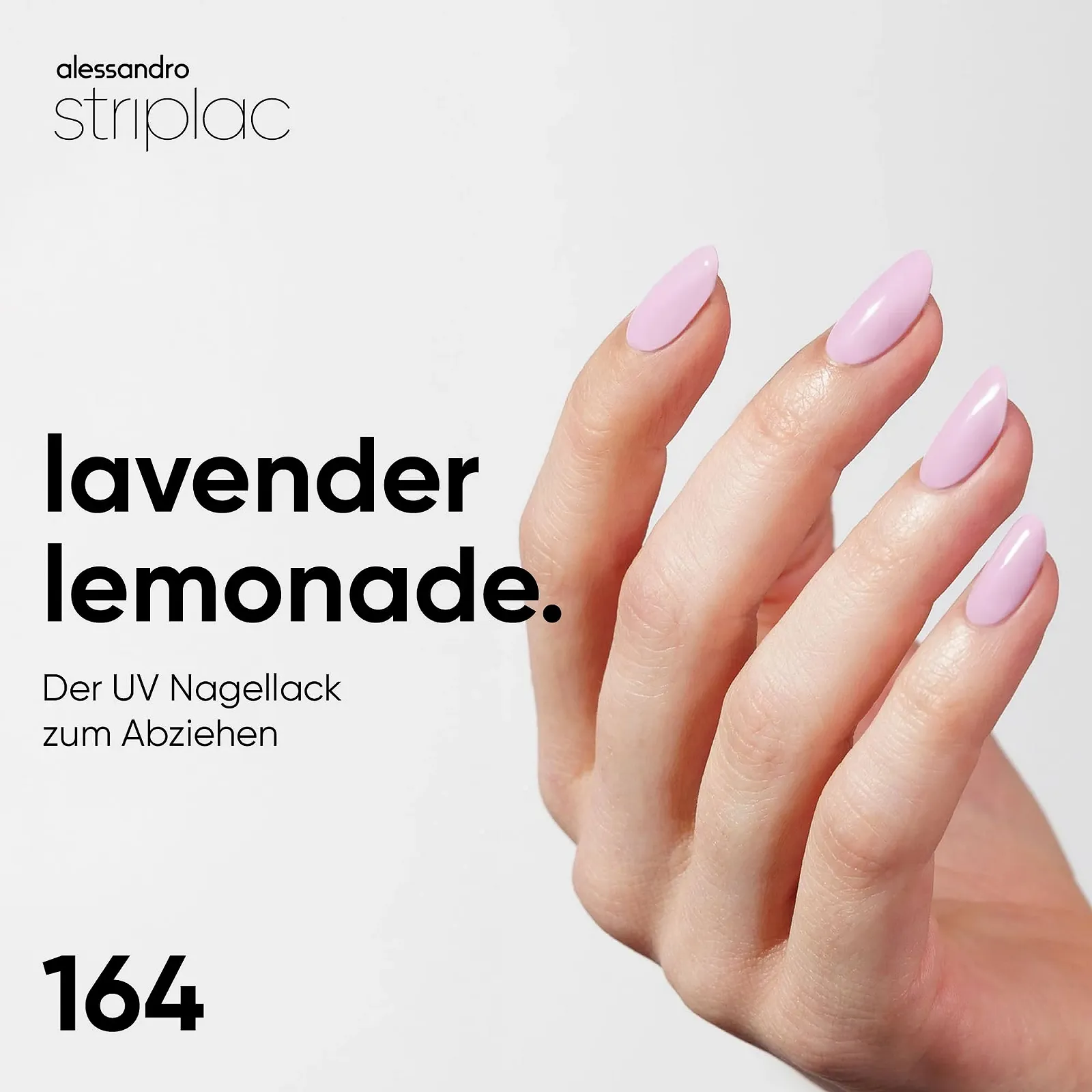 Гель-лак alessandro Striplac Lavender Lemonade, пастельно-фиолетовый, 6.5 мл, фото №2