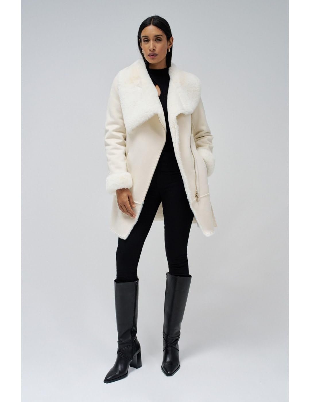 Жіноче пальто Salsa Jeans Замшеве з хутряним коміром, фото №5 Жіноче пальто Salsa Jeans Замшеве з хутряним коміром, фото №5