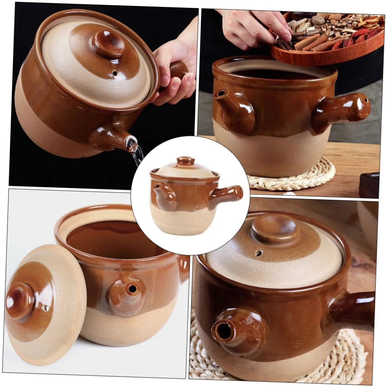 Горщик VALICLUD глиняний традиційний китайський термостійкий антипригарний для газових плит, фото №7