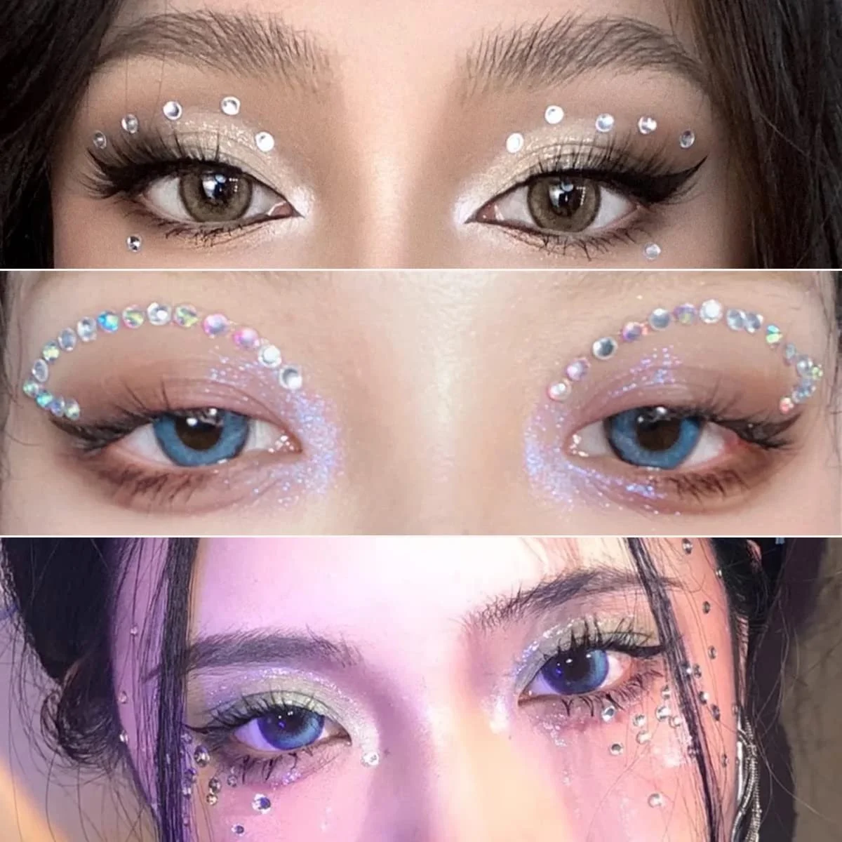 Стразы Блестящие Самоклеящиеся 6 листов, фото №3