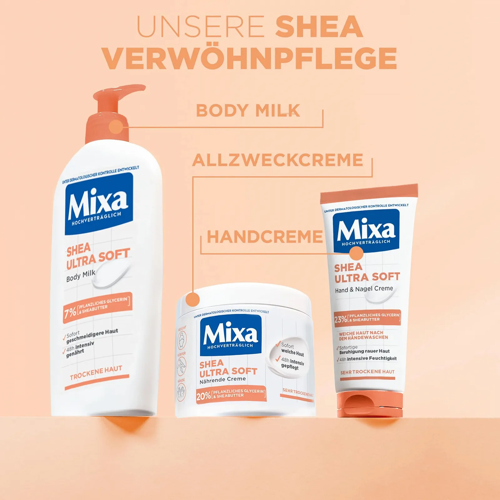 Крем для рук і нігтів Mixa Shea Ultra Soft - Живильний бальзам для сухих, потрісканих і шорстких рук, фото №9