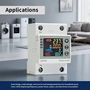 Устройство защиты напряжения и тока GEYA GPS8-10 Wi-Fi synthetic.ua - Фото 1