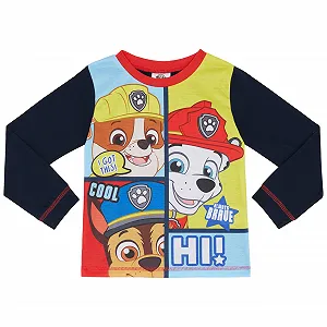 Пижама PAW PATROL Hi! Marshall Rubble Chase для мальчиков с длинными рукавами synthetic.ua - Фото 1