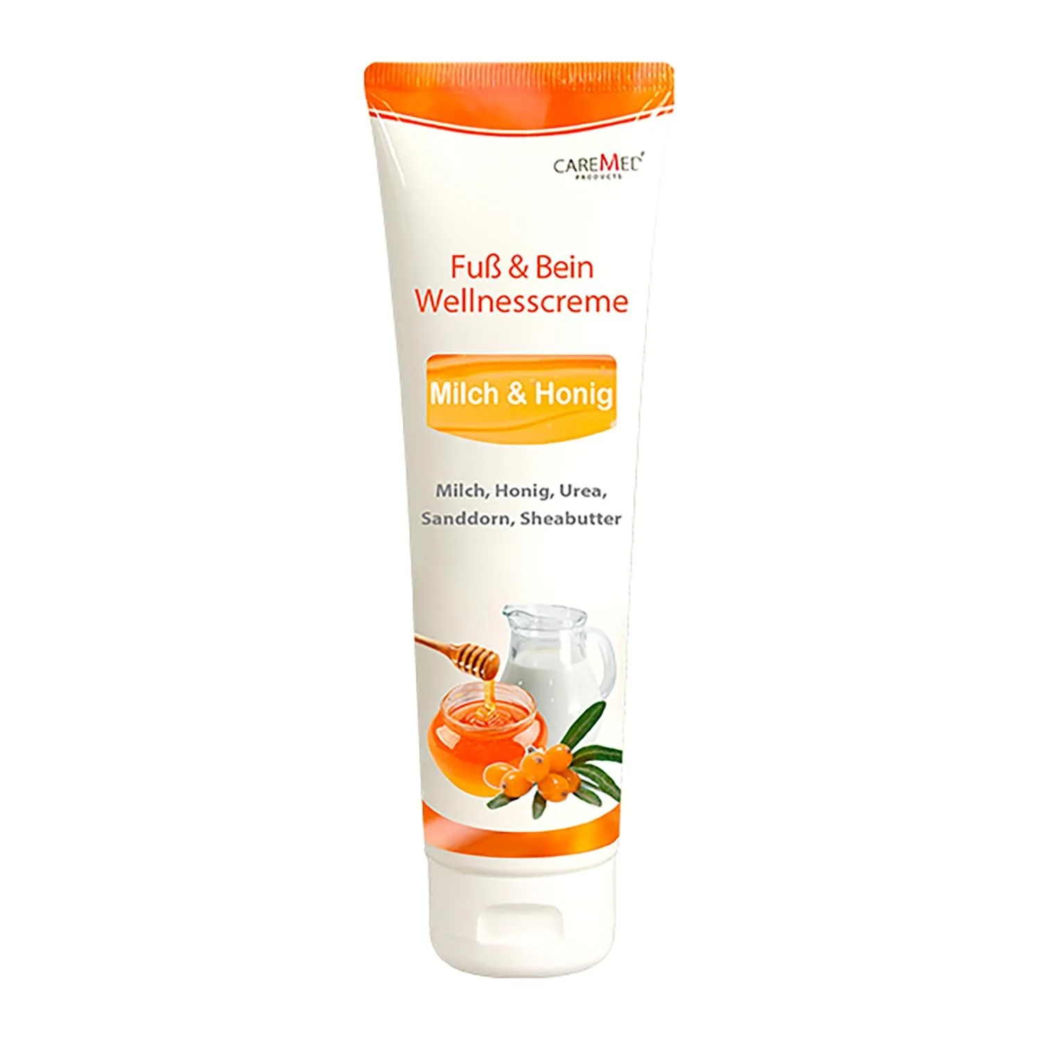 Крем для ног и голеней CareMed Milk Honey Spa Wellness, 150 мл, фото №1