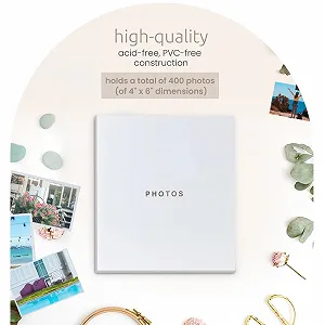 Фотоальбом Kiera Grace Пластик 1 шт Белый 3,17 см synthetic.ua - Фото 1