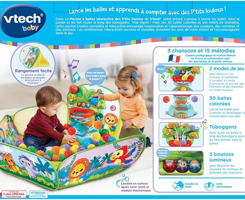 Детский игровой басейн с шариками Vtech Ball Pool 533605, фото №8