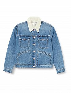Джинсовая куртка Wrangler Heritage Sherpa для женщин - Фото 1