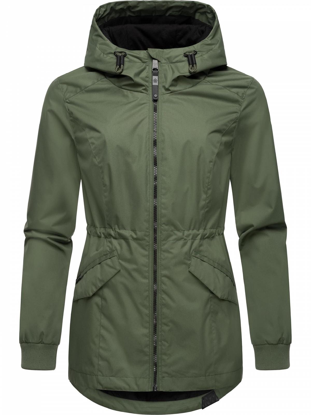 Переходная куртка Ragwear Dowey A YOUMODO Легкая Женская Короткая Водонепроницаемая Куртка для улицы с Кулиской на Талии и Капюшоном, фото №1