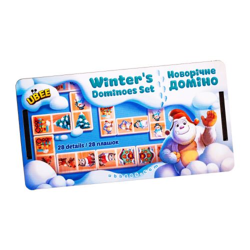 Деревянная игра Новогоднее домино 28 элем [tsi228331-TSI], фото №1