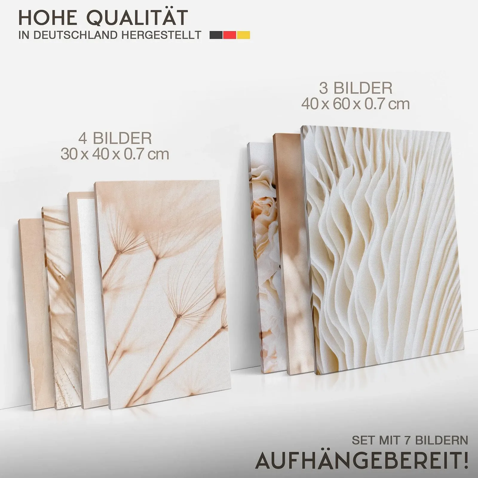 Набір картин Novart Boho Pampas Grass N035072a Бежевий, фото №4