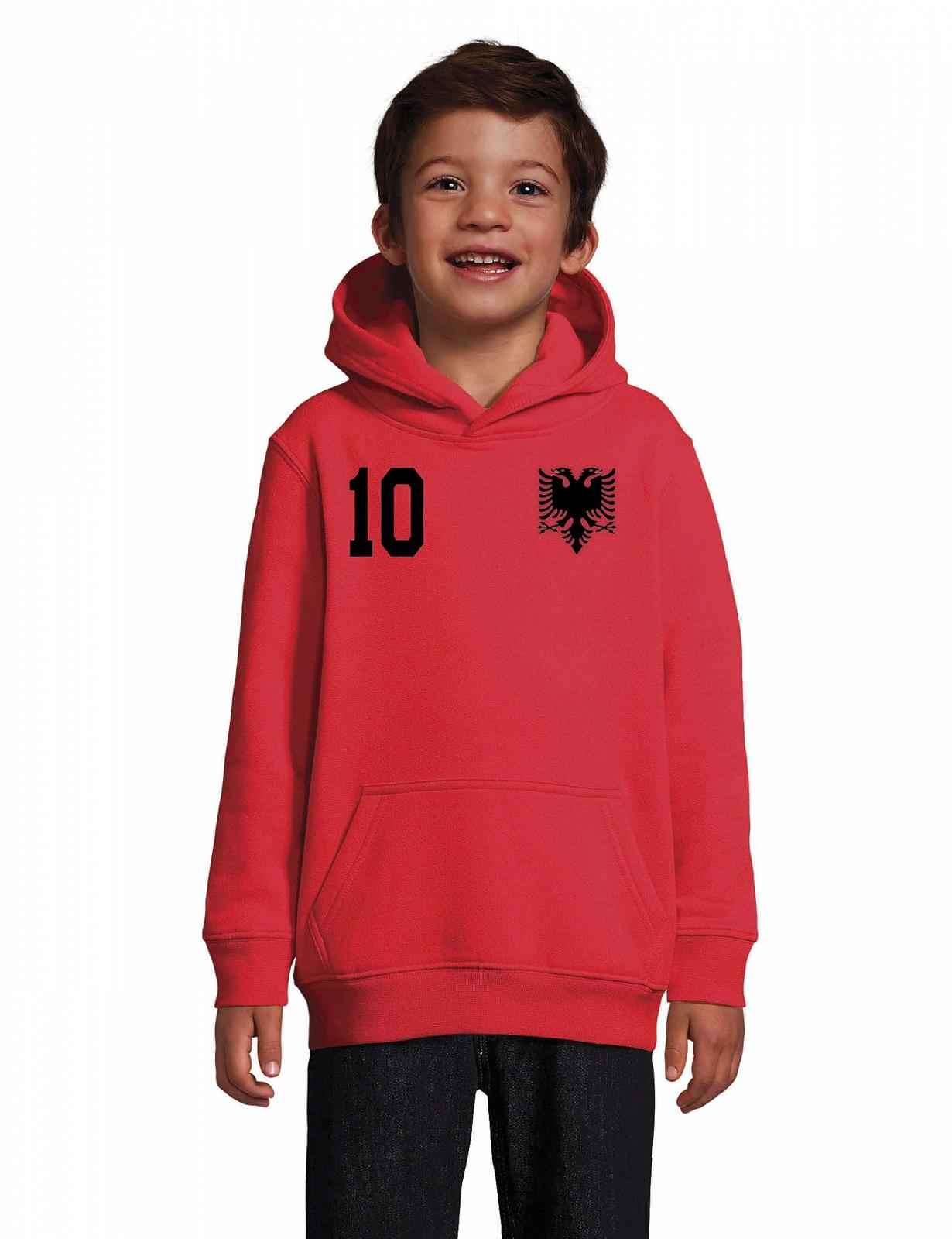 Дитяча Толстовка Albania, Джерсі Albania для хлопчиків, Пуловер з капюшоном, фото №2