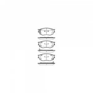 Комплект гальмівних колодок, дискове гальмо TRISCAN 8110 50012 для MAZDA передня вісь - Фото 1