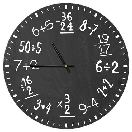 Настенные часы Presentville круглые Математика 36 см CHR_P_20A032, фото №1 Настенные часы Presentville круглые Математика 36 см CHR_P_20A032, фото №1