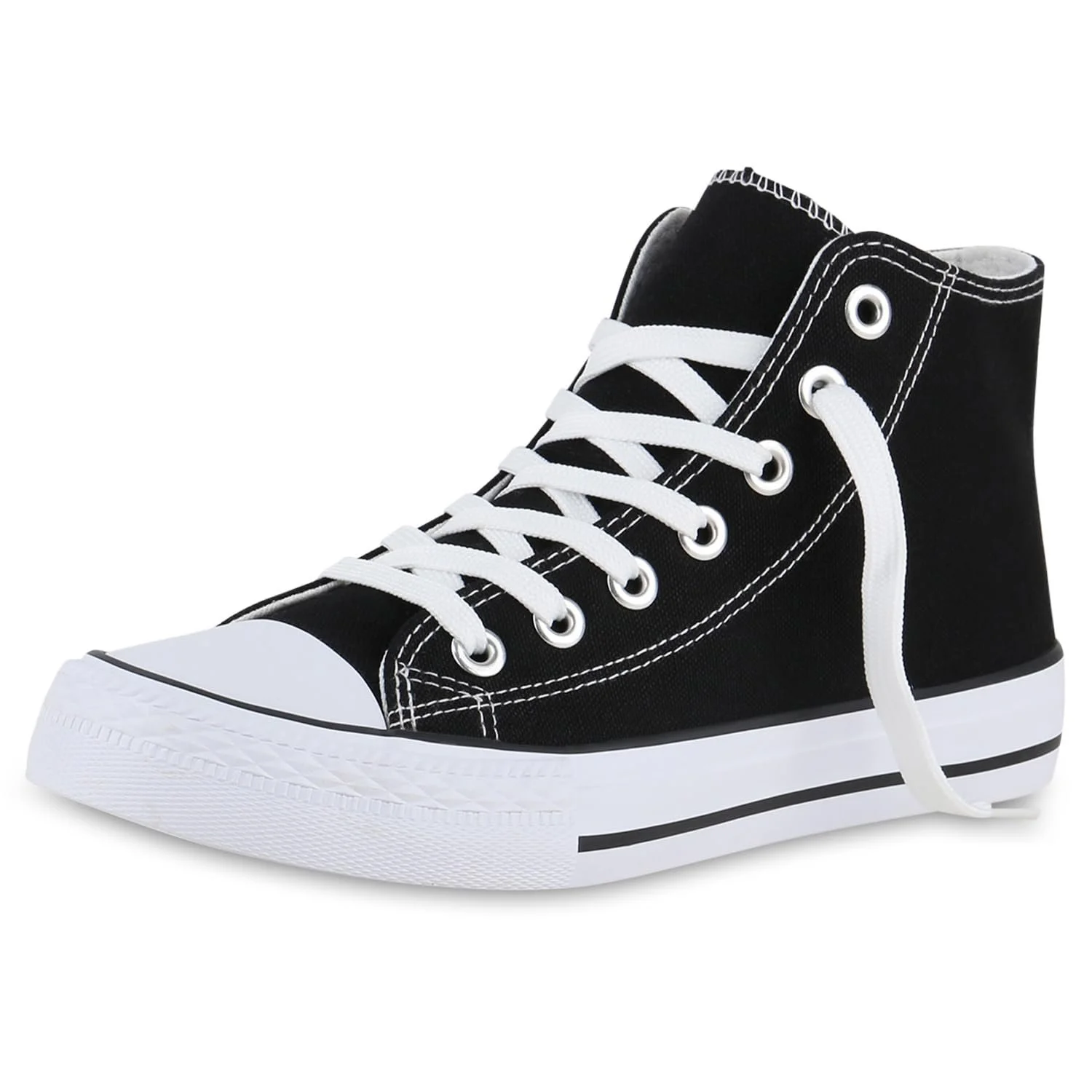 Чоловічі Кросівки VAN HILL Високі На Шнурівці Зручні Базові Для Дозвілля Тканинні, фото №1