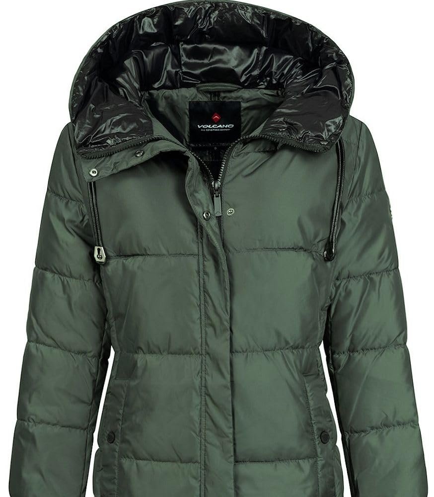 Куртка стеганая Volcano J-Pirin Женская с капюшоном, фото №3