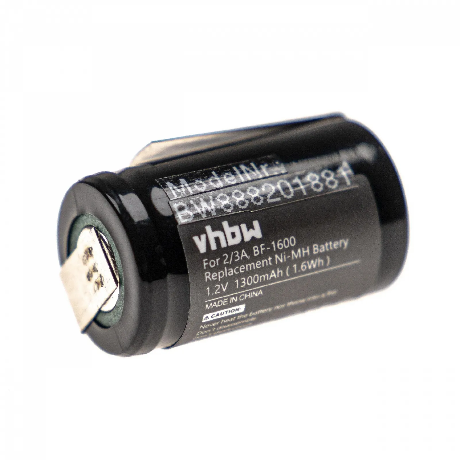 vhbw Акумулятор Panasonic ER201 ER398 1300 mAh 1.2 V NiMH, фото №1