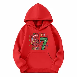 Толстовка 67 Prints для мальчиков, размер 140 158, зимняя худи для девочек, худи, основные свитеры, 152, теплая детская одежда, детская куртка-толстовка, флисовая куртка, мягкая тренировочная куртка, футболки - Фото 1