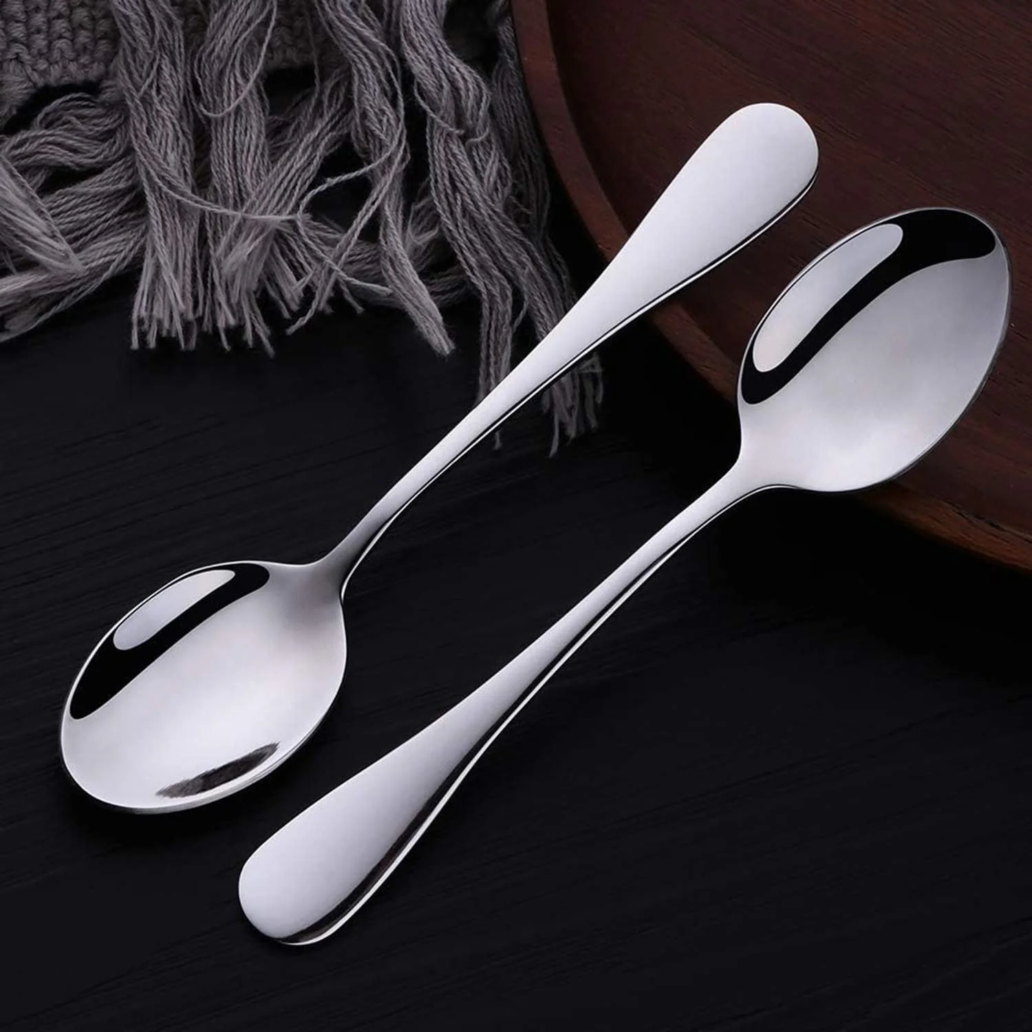 Ложки для еспресо Q&A, 12 штук, міні-ложка з нержавіючої сталі 10,6 см, яскрава, маленька, фото №4