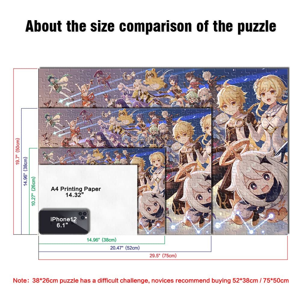 Пазл Genshin Impact Raiden Shogun 1000 деталей из 100% переработанного картона 26 x 38 см, фото №5 Пазл Genshin Impact Raiden Shogun 1000 деталей из 100% переработанного картона 26 x 38 см, фото №5