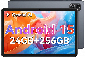 Планшет 10.1" TABWEE T20 8/256Gb 8 ядер Android 15 5000 mAh Чорно-сірий - Фото 1
