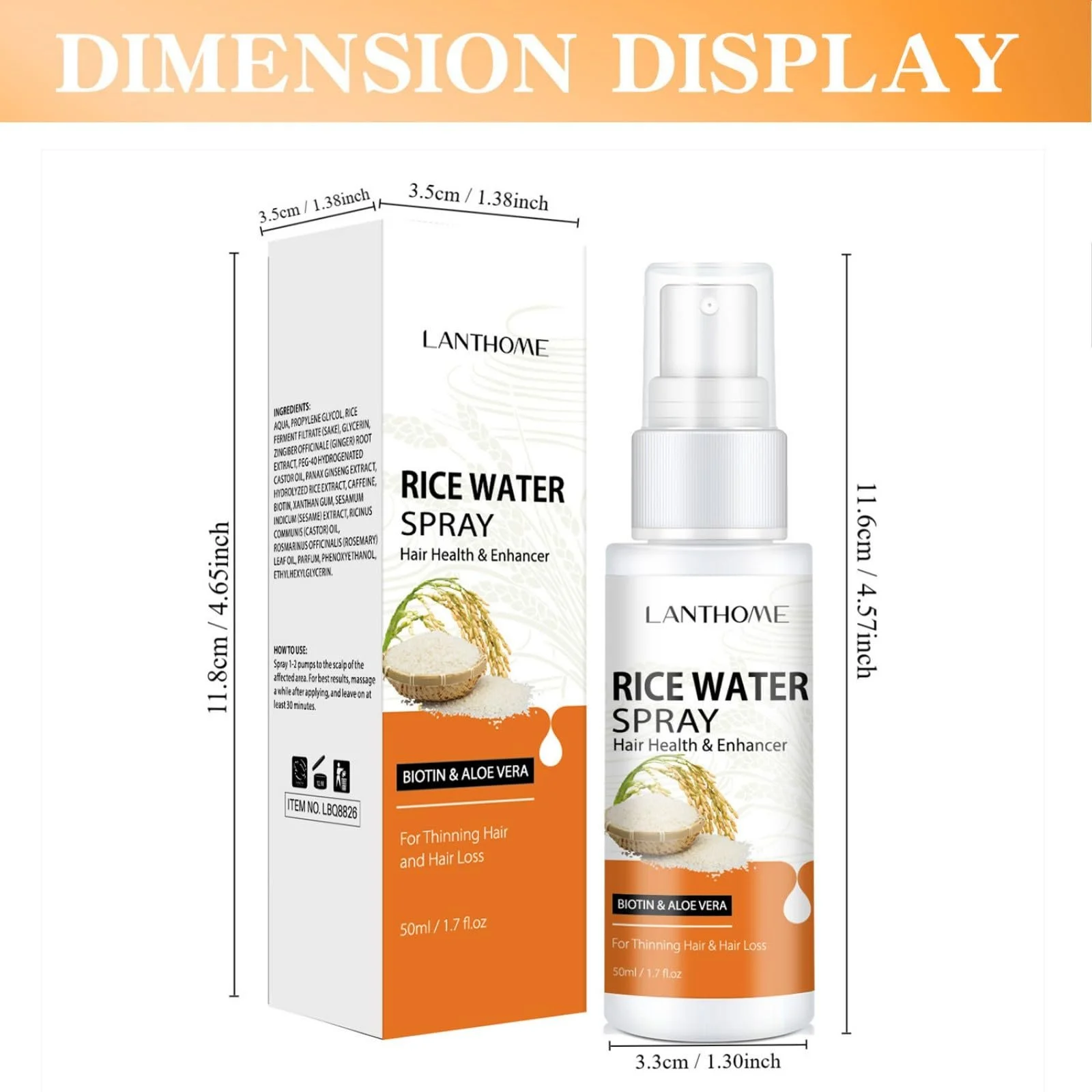 NAOLVE для росту волосся Спрей для росту волосся для чоловіків і жінок, фото №2 NAOLVE для росту волосся Спрей для росту волосся для чоловіків і жінок, фото №2