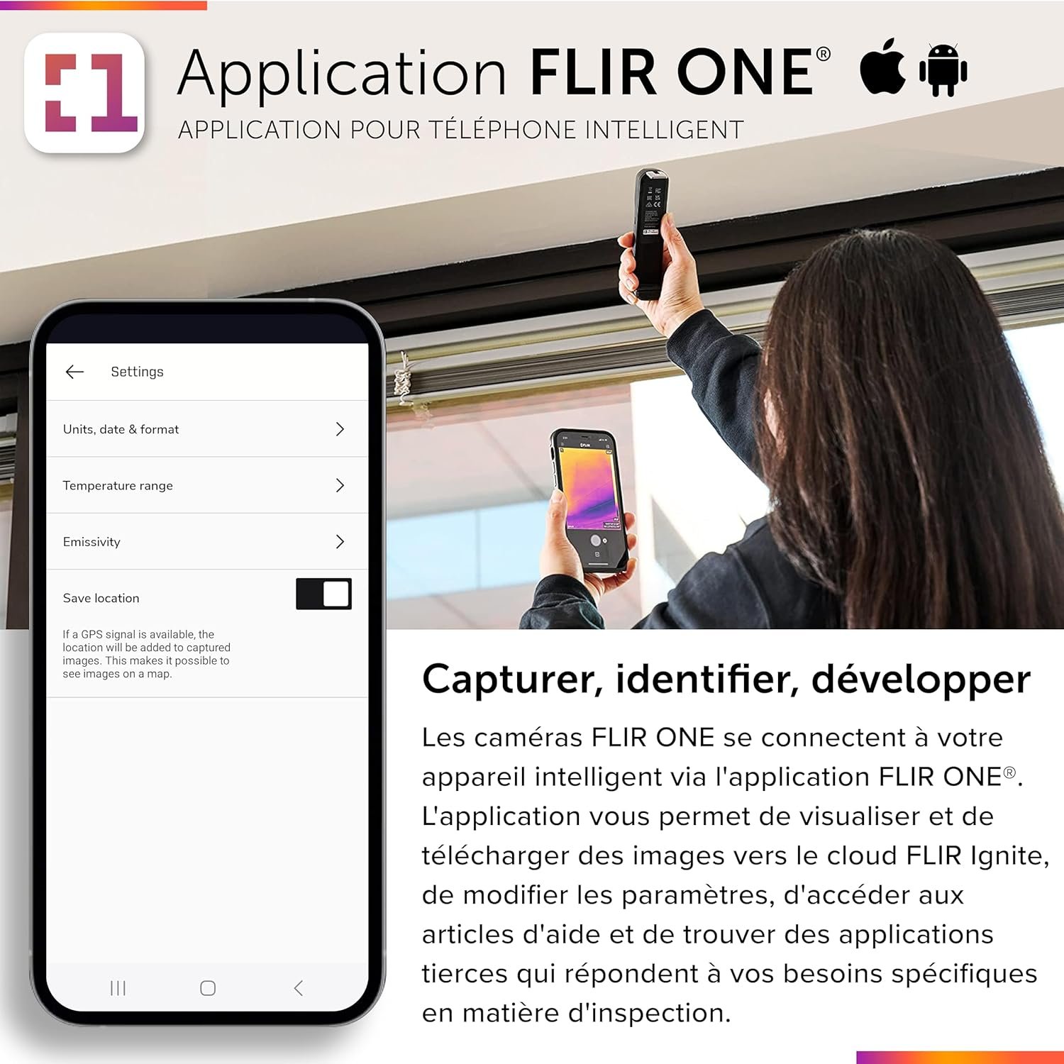 Тепловизионная камера FLIR ONE Edge Pro Чёрный, фото №5