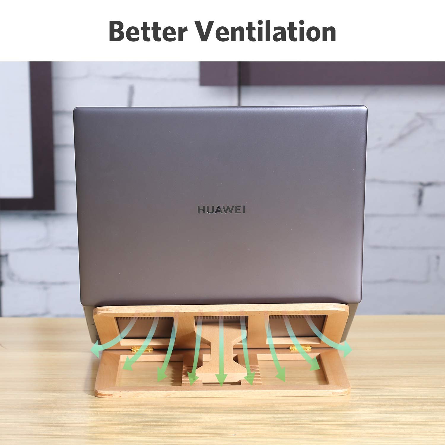Підставка для ноутбука, регульована по висоті, 6 рівнів регулювання, дерев'яна підставка для ноутбука, портативна вентильована для ноутбука для MacBook, ноутбука/лептопа, сумісна з 10-15.6 дюймів (бук), фото №4 Підставка для ноутбука, регульована по висоті, 6 рівнів регулювання, дерев'яна підставка для ноутбука, портативна вентильована для ноутбука для MacBook, ноутбука/лептопа, сумісна з 10-15.6 дюймів (бук), фото №4