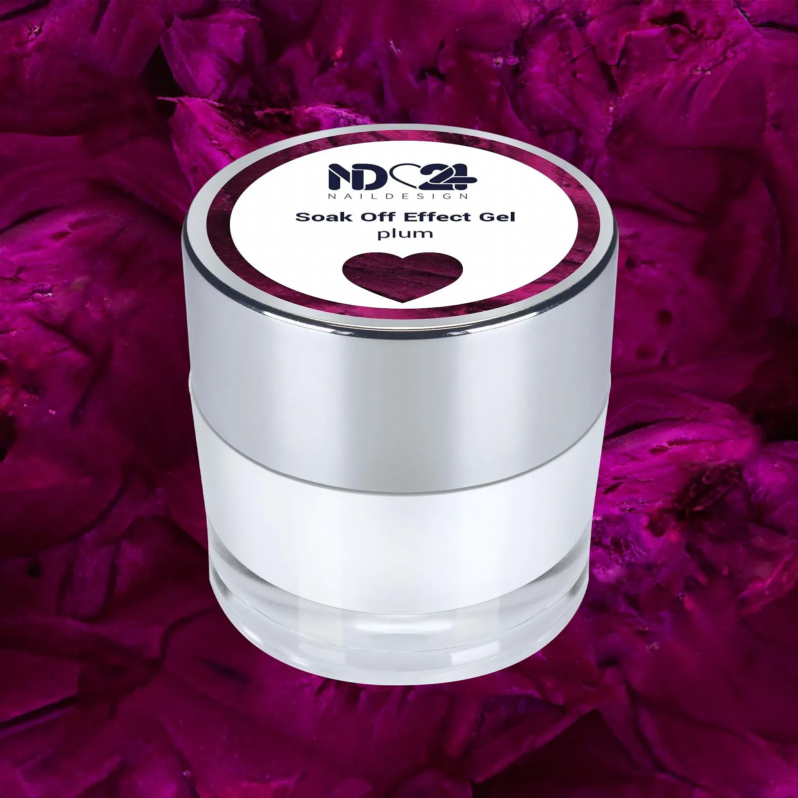 Гель ND24 NailDesign Premium Soak Off Effect - Plum Purple Фиолетово-красный - Высокопигментированный УФ LED Гель-лак - Насыщенный цвет, Стойкий - Легко снимается кремовым ремувером - 10 г, фото №2 Гель ND24 NailDesign Premium Soak Off Effect - Plum Purple Фиолетово-красный - Высокопигментированный УФ LED Гель-лак - Насыщенный цвет, Стойкий - Легко снимается кремовым ремувером - 10 г, фото №2