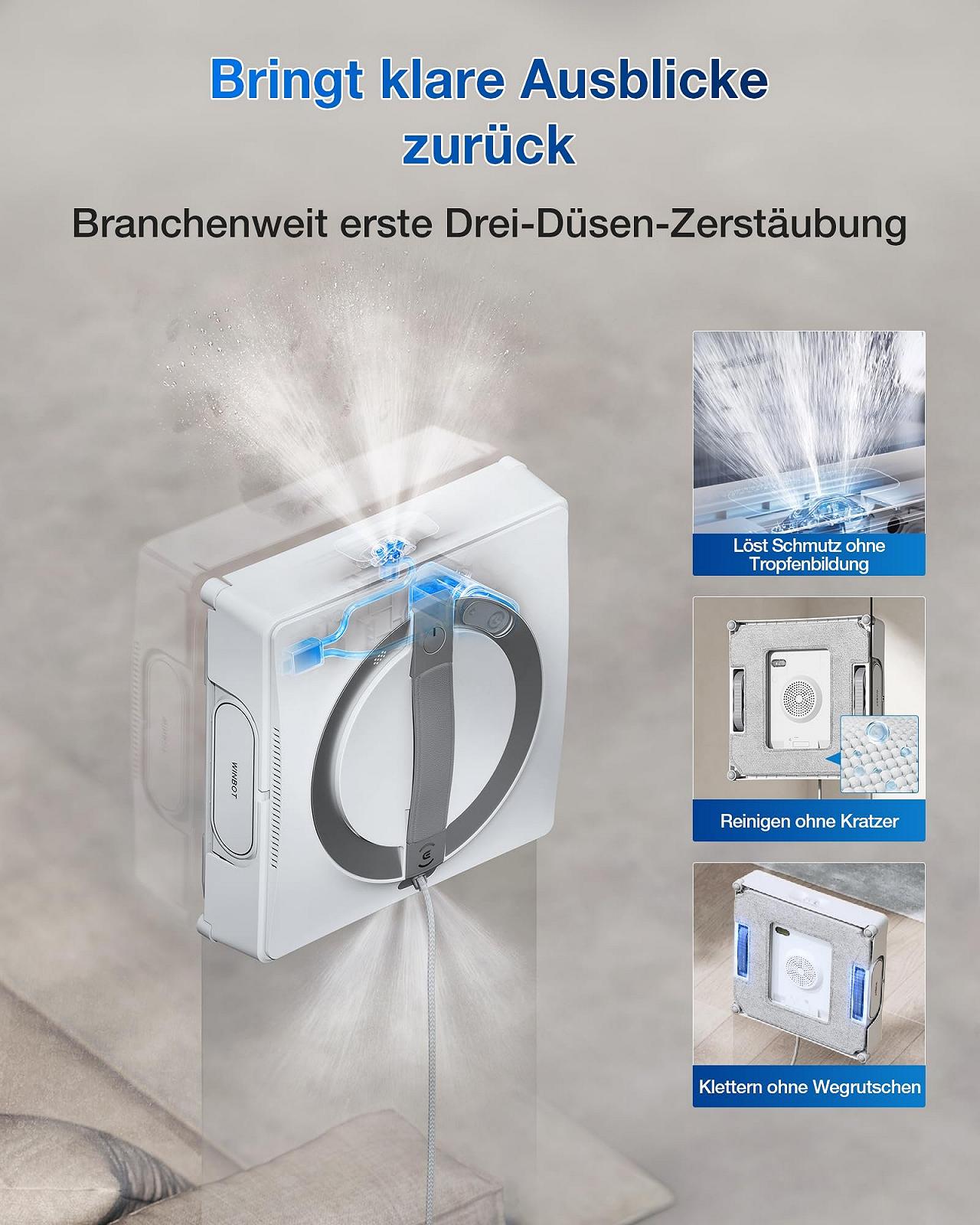 Робот для мойки окон ECOVACS WINBOT W2 PRO Omni, белый, фото №6