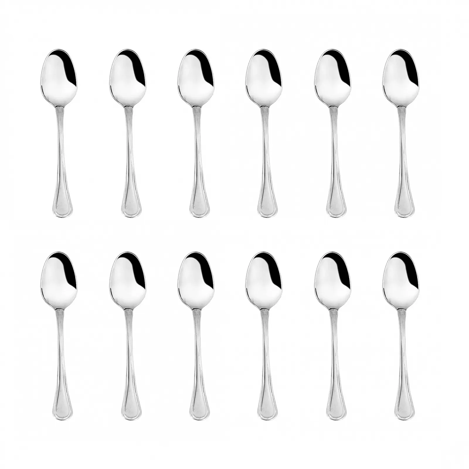 Кавова ложка Zanetti Leonardo Набір з 12 штук, нержавіюча сталь 18/C, фото №1 Кавова ложка Zanetti Leonardo Набір з 12 штук, нержавіюча сталь 18/C, фото №1