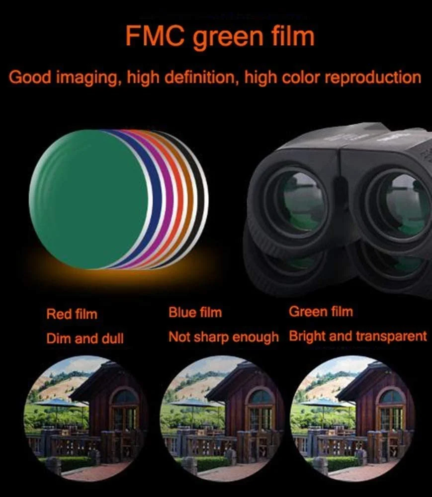 Бінокль Міні портативний Full Optical Lens Water, фото №4