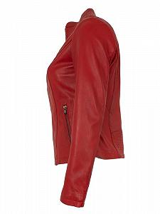 Женская кожаная куртка Lamb Nappa Red synthetic.ua - Фото 1