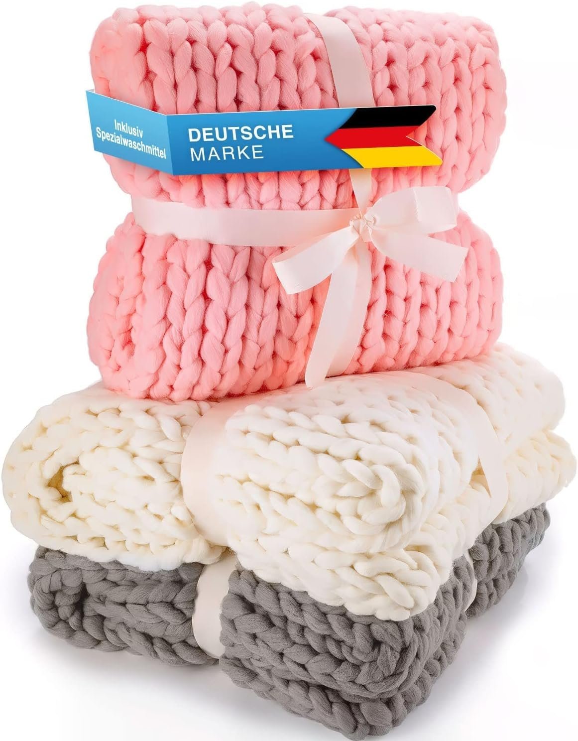 В'язаний Плед Feluna Об'ємний В'язаний Вовняний Плед, В'язане Покривало для вітальні, фото №6 В'язаний Плед Feluna Об'ємний В'язаний Вовняний Плед, В'язане Покривало для вітальні, фото №6