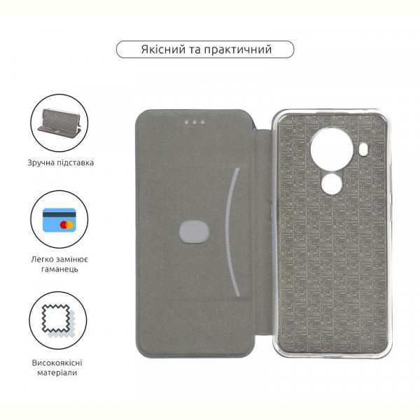 Чехол-книжка Armorstandart G-Case для Nokia 3.4 Dark Blue ARM59894, фото №2