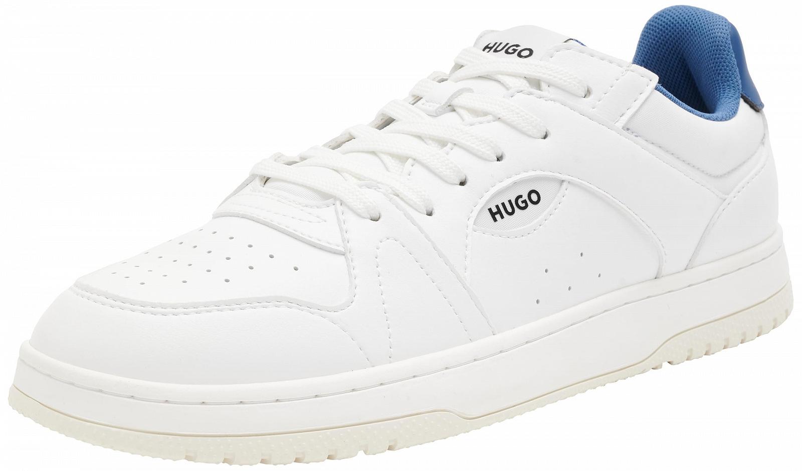 Кросівки HUGO Hadrian Tenn зі штучної шкіри на шнурівці з логотипом, фото №1 Кросівки HUGO Hadrian Tenn зі штучної шкіри на шнурівці з логотипом, фото №1