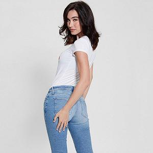 Футболка Guess Жіноча Flower Quattro Logo R3, Чисто білий synthetic.ua - Фото 1