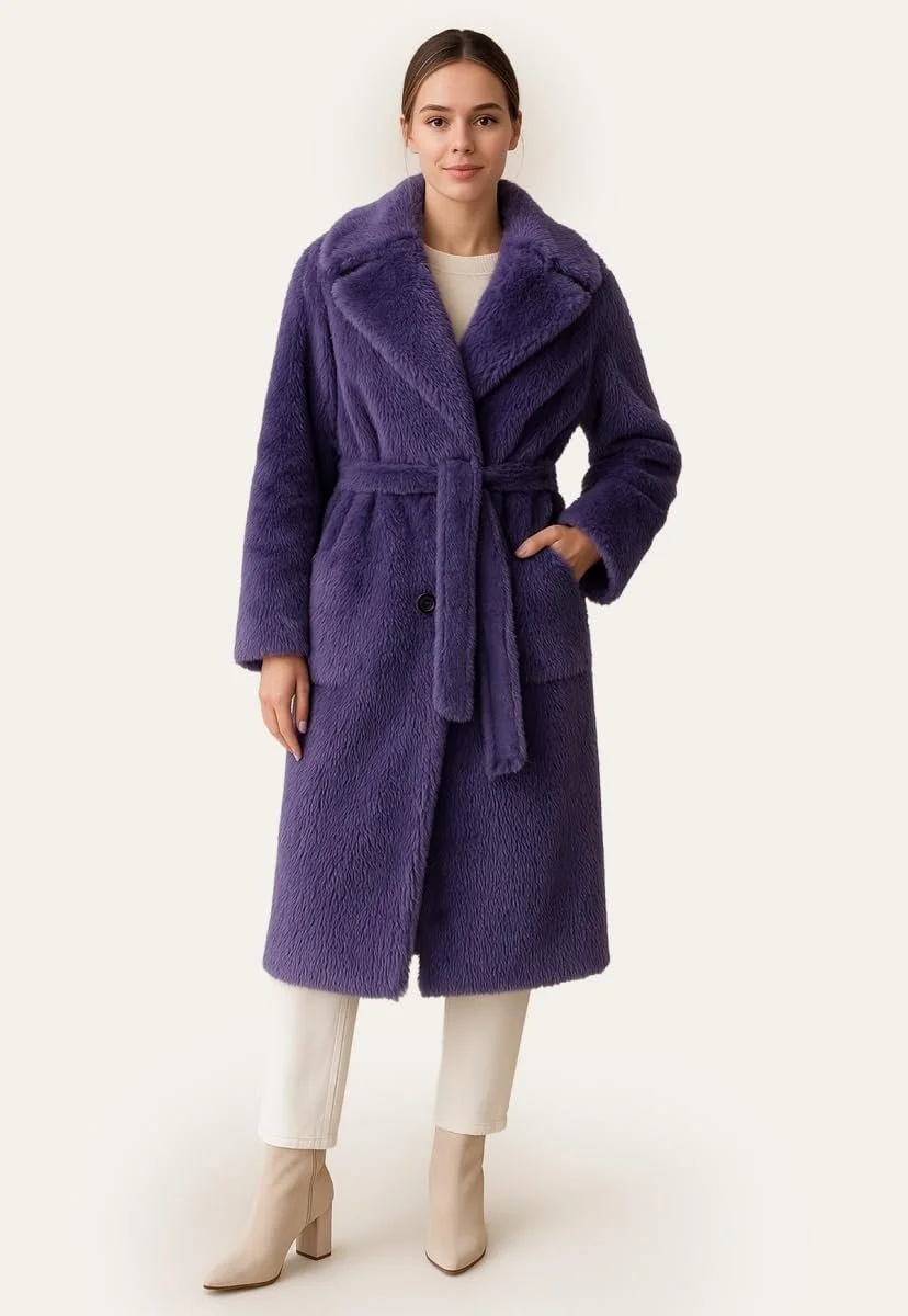 Дублёнка Hollert Julienne Двусторонняя Фиолетовая, фото №5 Дублёнка Hollert Julienne Двусторонняя Фиолетовая, фото №5