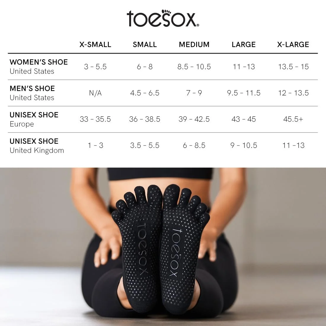 Шкарпетки для йоги з пальцями Toe Sox Unisex Full Toe Low Rise, фото №3 Шкарпетки для йоги з пальцями Toe Sox Unisex Full Toe Low Rise, фото №3