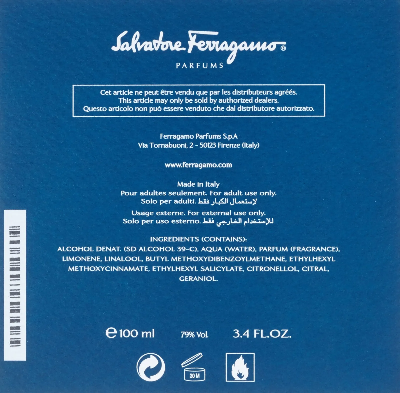 Туалетна вода Salvatore Ferragamo F by Ferragamo Free Time 100 мл, фото №3