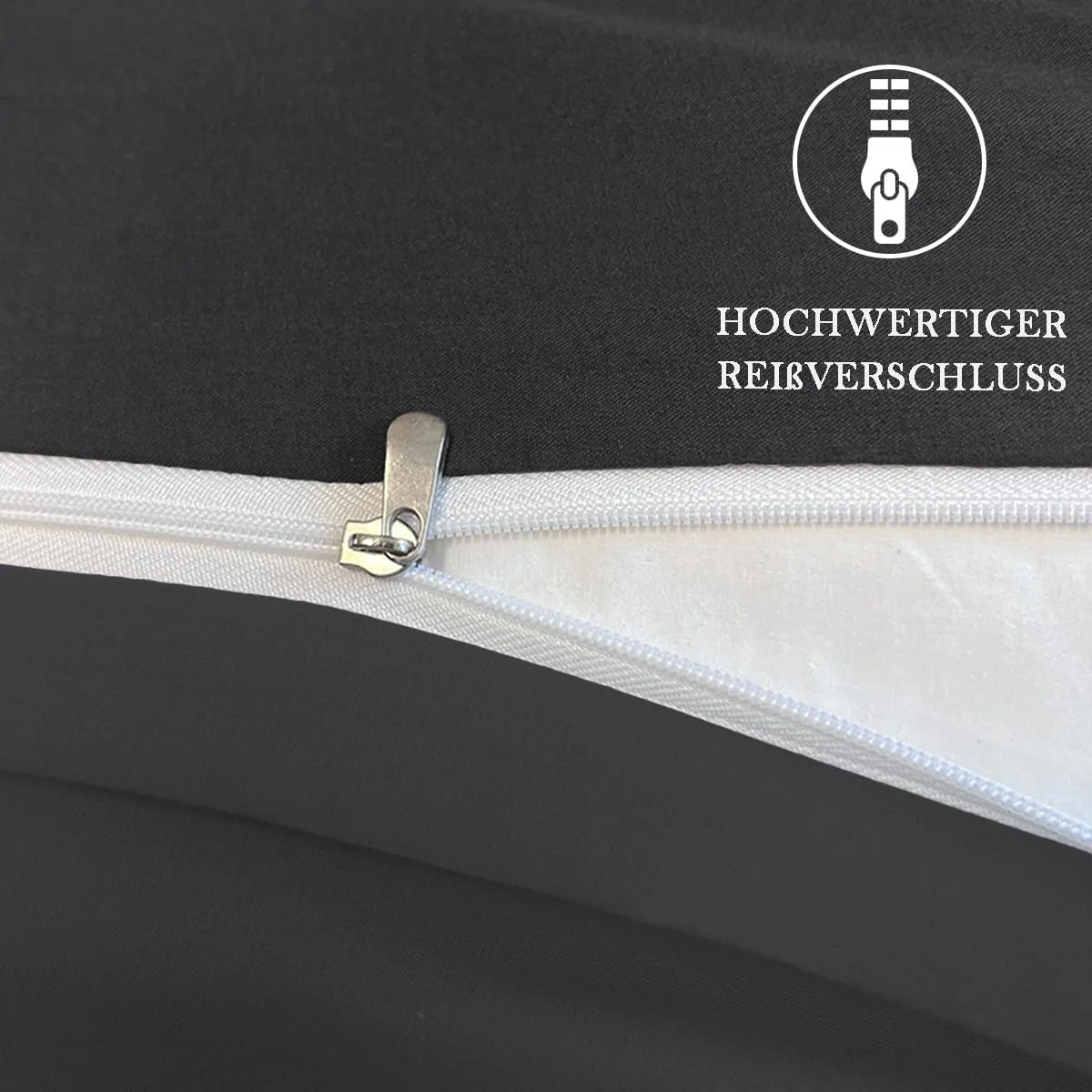 Наволочки Nesture 40 x 80 см, Набор из 2 штук, Антрацит, 100% Микрофибра, с молнией, Мягкие и не требующие глажки, фото №3 Наволочки Nesture 40 x 80 см, Набор из 2 штук, Антрацит, 100% Микрофибра, с молнией, Мягкие и не требующие глажки, фото №3