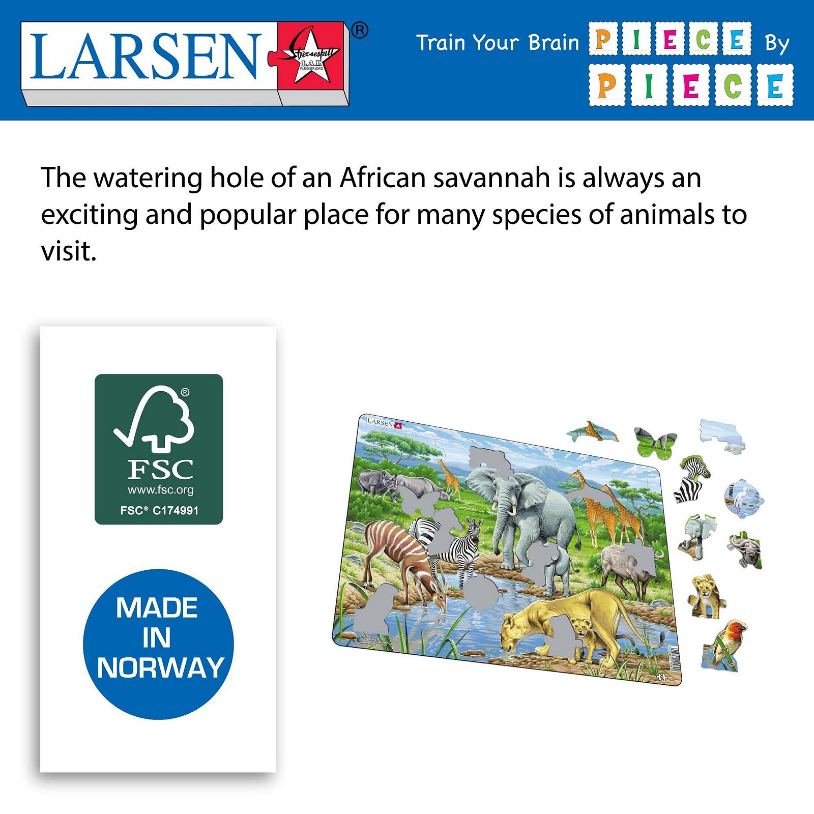 Пазл Larsen FH9 African Savannah 65 деталей, фото №5