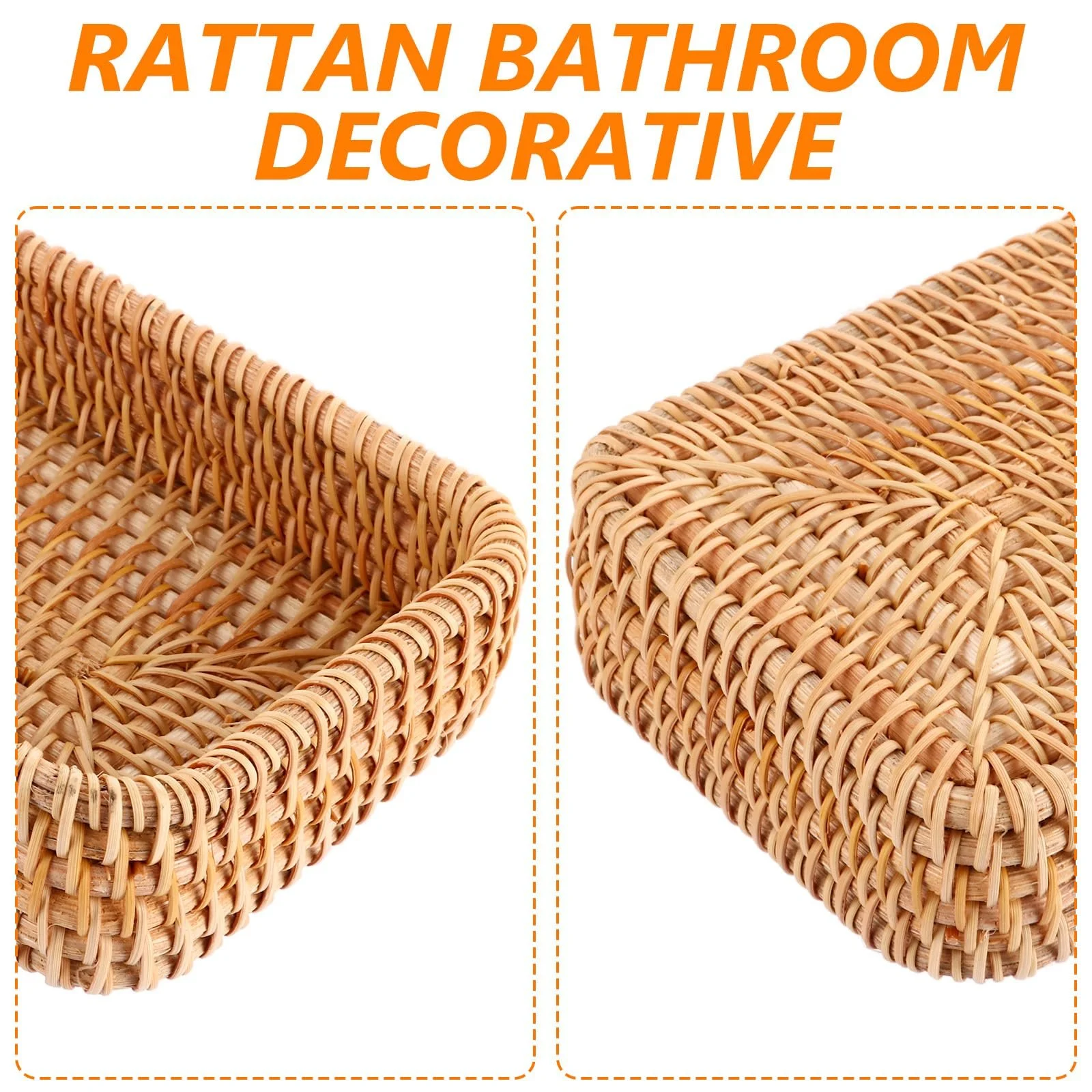 Набор подносов из ротанга MIVIDE, 3 шт., фото №3